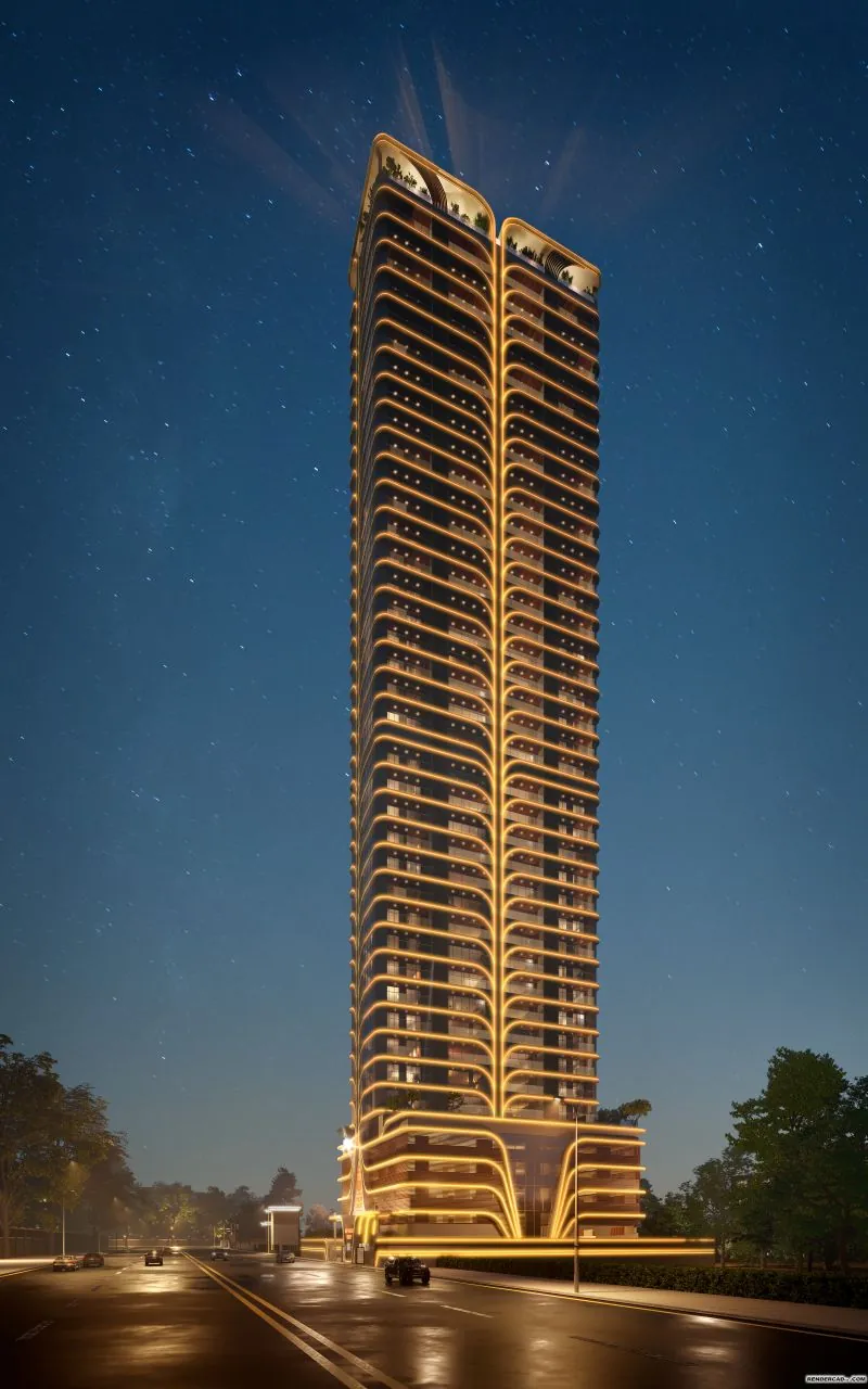 Sai Palm View Nerul Night View 2
